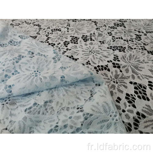 Tissu en dentelle 100% nylon à motif de fleurs